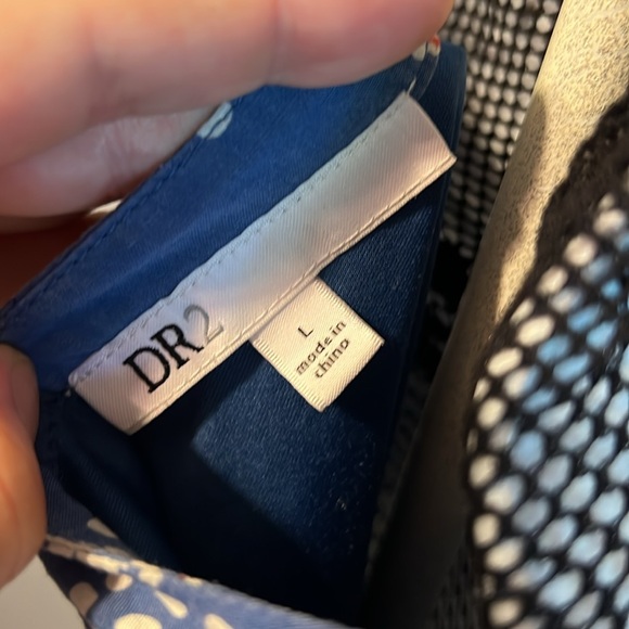 Daniel Rainn blue and paisley sleeveless day dress large NWOT - Picture 9 of 10